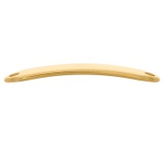 36x7mm Curved bar spacer to be engraved - Fine Gold plated x1