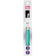 Prym Ergonomic Plastic Wool Hook - 8 mm - Blanc - Mint x1|raw }}