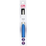 Prym Ergonomic Plastic Wool Hook - 10 mm - White - Royal Blue x1|raw }}