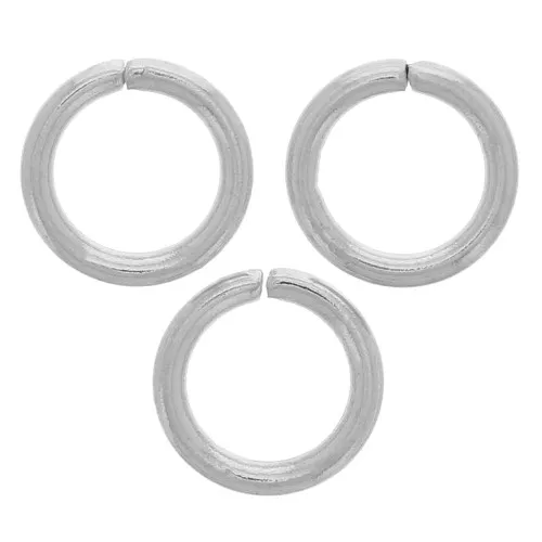 Open rings 5x0.8 mm - 316L stainless steel x25