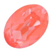 14x10mm PureCrystal 4120 Cabochon - Crystal Orange Ignite x1