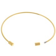 1.7mm Stainless steel 304 Bracelet with unscrewable tube - Gold Tone x1