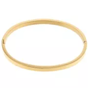 3.75mm Stainless Steel 304 Bracelet - Gold Tone x19cm