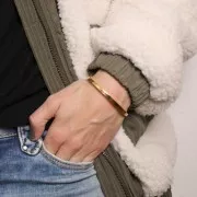 3.75mm Stainless Steel 304 Bracelet - Gold Tone x19cm