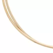 1.75mm Gold filled Round hard wire x25cm