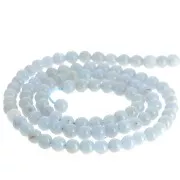 Round beads 4 mm gemstone - Anhydrite - Angelite x39cm