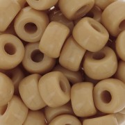 Large hole beads - Pony Beads 9 mm - Preciosa - Camel x15