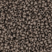 Preciosa Seed Beads 11/0 2 mm - Terra Metallic Matte - Dark Nickel x20g