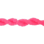 Heishi polymer clay rondelle beads 6x1 mm - Translucent fluorescent pink x40cm