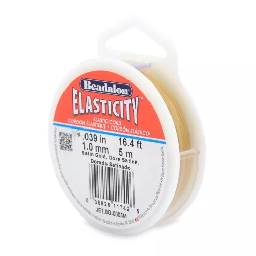 Elasticity 1 mm - Satin gold x5m