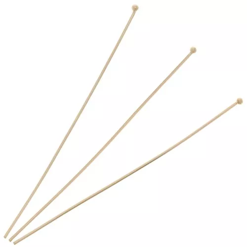 52x0.6mm head pin with ball - Gold filled x10