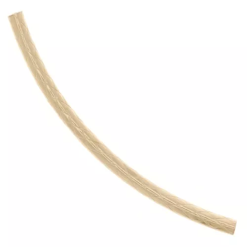 30x1.5mm Curved textured tube bead - Gold filled x1