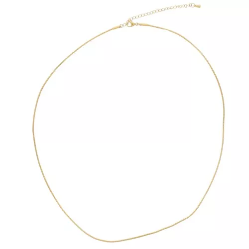 1.3mm 304L Stainless Steel snake mesh choker - Gold Tone x56cm
