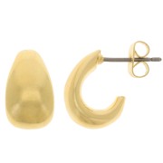 14x8mm earStuds - Fine Gold Pated x2
