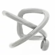 10mm 304 stainless steel cross ear cuff with closed ring x1