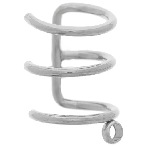 11mm 304 Stainless Steel Triple wire ear cuff with closed ring x1