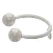 12mm 304 stainless steel thin Ear cuff with unscrewable balls x1