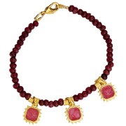 12x10mm Octagonal sun charm - epoxy resin - Fine Gold plated - pearl green x1