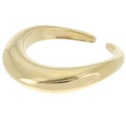 Large irregular design ring - Size 53 - Fine Gold plated x1|raw }}