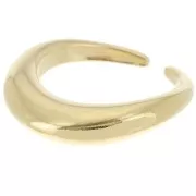 Large irregular design ring - Size 53 - Fine Gold plated x1