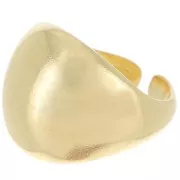 Large domed ring - Size 55 - Fine Gold Plated x1