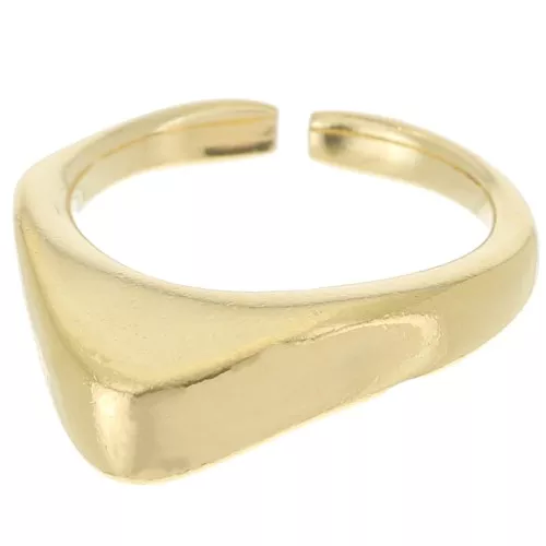 Fine design ring - Size 47 - Fine Gold plated x1