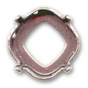 Cabochon setting PureCrystal 4470 square-shaped 12mm Copper-colored