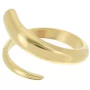 Fine open ring - Size 55 - Fine Gold Plated x1