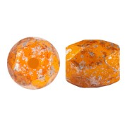 6x5mm Glass beads Baros® by Puca® - Frost Tangerine Tweedy x10g|raw }}