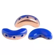 5x10mm Arcos® by Puca® - Frost Royal Blue Capri Gold x10g