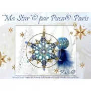 5x10mm Arcos® by Puca® - Frost Royal Blue Capri Gold x10g