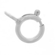 5mm 925 Sterling Silver Spring Clasps with closed ring x50|raw }}