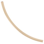 34x1.5mm Curved tube bead - Gold filled x1
