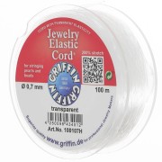 0.70mm Jewellery Elastic Cord - Transparent x100m