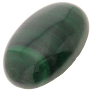 14x10mm Oval gemstone cabochon - Malachite x1