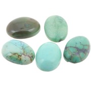 14x10mm Oval gemstone cabochon - Turquoise x1