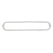 29x6mm 925 Sterling Silver Rounded Rectangle spacer x1