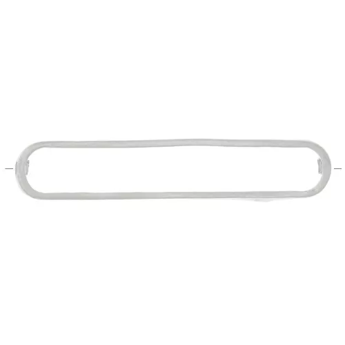 29x6mm 925 Sterling Silver Rounded Rectangle spacer x1