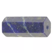 17x7mm Hexagon gemstone tube bead - Lapis lazuli x1