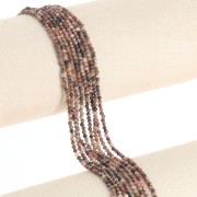 Round faceted beads 2 mm gemstone - Rhodonite x39cm