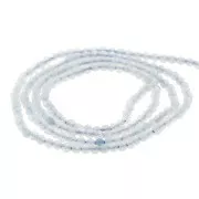 2mm Round faceted gemstone beads - Aquamarine x32cm