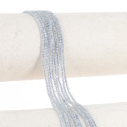 2mm Round faceted gemstone beads - Aquamarine x32cm