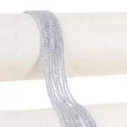 2mm Round faceted gemstone beads - Aquamarine x32cm