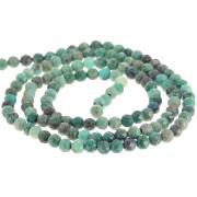 Round faceted beads 3 mm gemstone - Chrysocolla x39cm