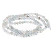 Round faceted beads 2 mm gemstone - Larimar x31cm|raw }}