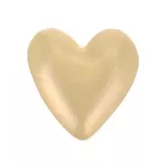 3x4mm glue-on heart element - Gold filled x1