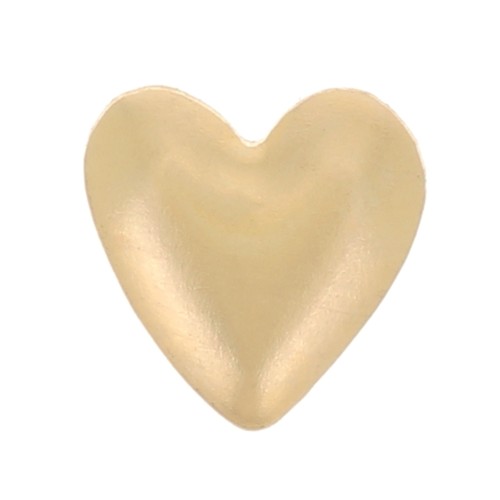 3x4mm glue-on heart element - Gold filled x1