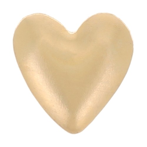 5mm glue-on heart element - Gold filled x1