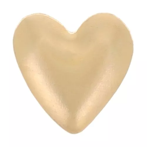 5mm glue-on heart element - Gold filled x1