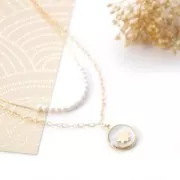 5mm glue-on heart element - Gold filled x1